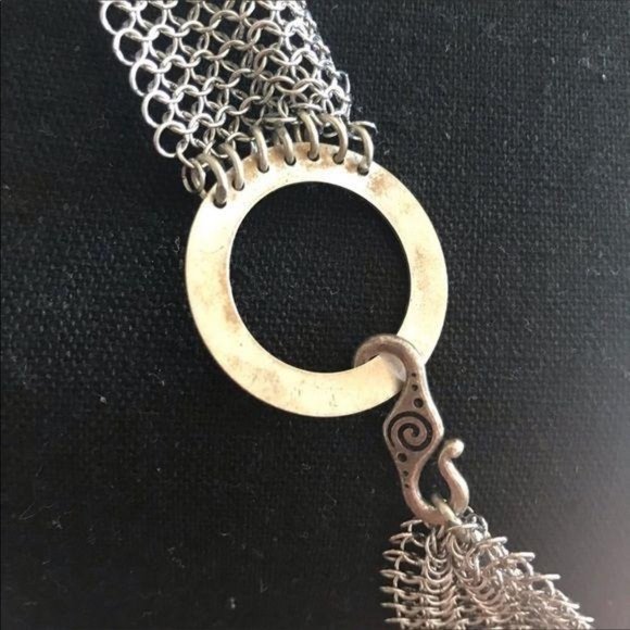 Elaine unziker metal Chainmail tank top cosplay soldered rings medieval larping - Picture 7 of 8